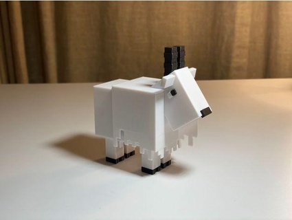 goat minecraft snacob 3d print model - Mito3D