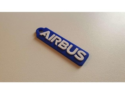 Airbus porte clés logo fava3d 3d print model - Mito3D