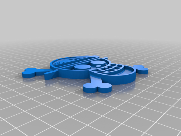 llavero one piece - keychain astronica kdc 3D print model - Mito3D