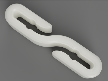 minimalistic filament clip step file totari 3d print model - Mito3D