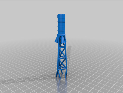 1980's estes mercury redstone tower - single print jfcusson 3d print model - Mito3D