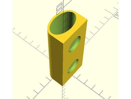 magnetic fridge pen holder parametric hoopja 3d print model - Mito3D