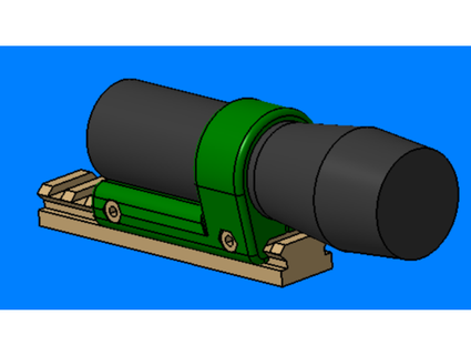 lancer tactical rail flashlight mount krugskreations 3d print model - Mito3D