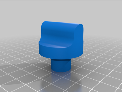 mundo fogão botão temporário buraco 3d print model - Mito3D