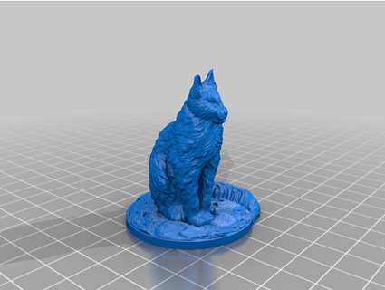 Katze Begleiter Fluch 3d print model - Mito3D