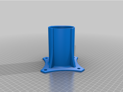 taller beer holder tractor flush mounting pappad 3d print model - Mito3D