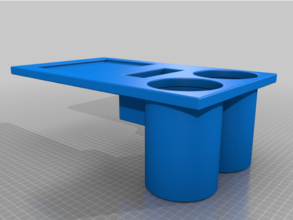 french fry cup holder tray amahenry 3d print model - Mito3D