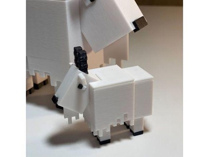 baby goat minecraft snacob 3d print model - Mito3D