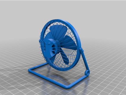 Modell Schreibtisch Ventilator Herr 3d print model - Mito3D