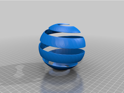 peeled sphere art mdherren 3d print model - Mito3D