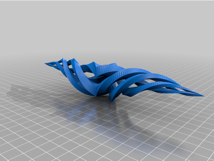 curved blade math art mdherren 3d print model - Mito3D
