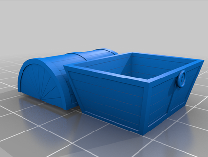 treasure chest lid mdherren 3d print model - Mito3D