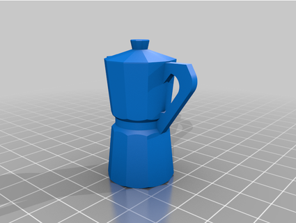 moka coffee pot keychain bakhtin13 3d print model - Mito3D