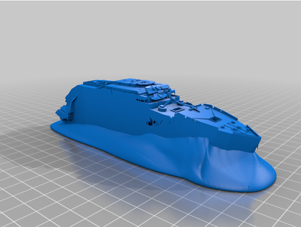 rms titanic wreck jacid 3d print model - Mito3D