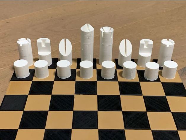 xadrez conjunto lanier Graham estilo orealmaravilha 3D print model - Mito3D