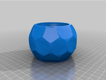 geometric flowerpot 6 bvm 3d print model - Mito3D