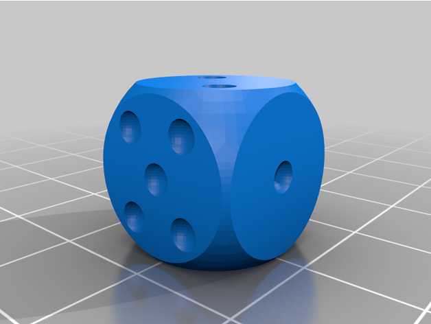 semplice dado mafuux 3D print model - Mito3D
