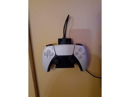 ps5 controller wall mount charge cord channel immortaldm 3d print model - Mito3D