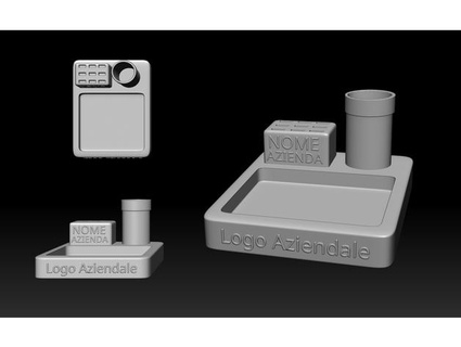 Schreibtisch Veranstalter pasquale Fußsoldaten Kunst 3d print model - Mito3D