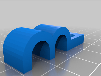 double coax cable clip ryanfiller 3d print model - Mito3D