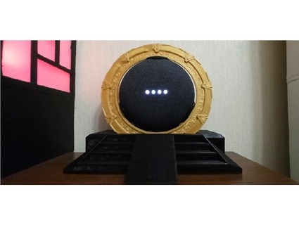 google home nest mini stargate stand - modifficate economical daoinspirit 3d print model - Mito3D