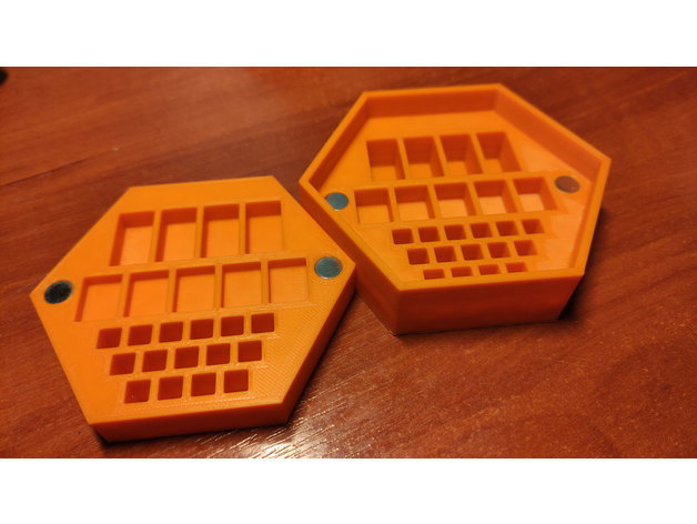 coloni catan pezzi scatola titolare supporto Combattimenti 3D print model - Mito3D