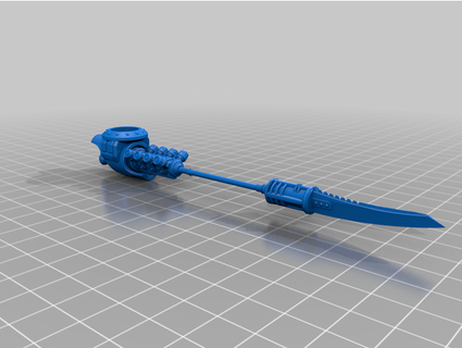 armatura lancia schiuma goblin 3d print model - Mito3D