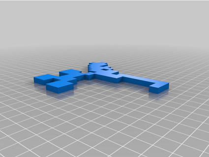 Minecraft flor hipopótamo salmón 3d print model - Mito3D