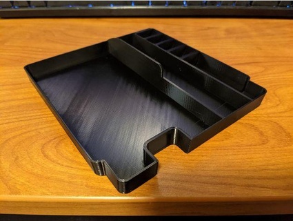 2018+ crosstrek center console tray w coin slots pen slot azpanda 3d print model - Mito3D