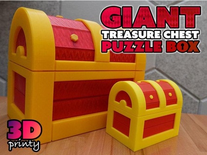 giant treasure chest puzzle box 3d-printy 3d print model - Mito3D