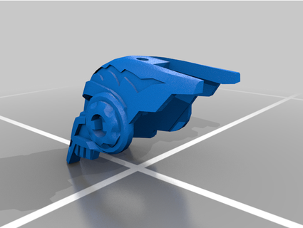 surge helmet - brain attack legoman71 3d print model - Mito3D