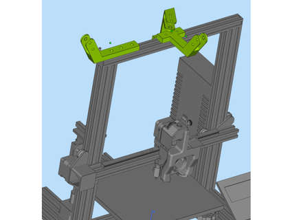 filament guider titulaire soutien larme ouvert wheel Allemands 3d print model - Mito3D
