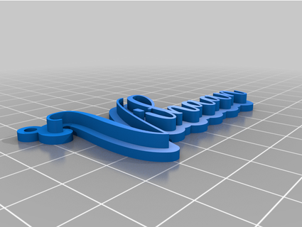janu name keychain make 3d printing 3d print model - Mito3D