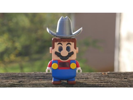 Lego Mario Cowboy Hut phillyu 3d print model - Mito3D
