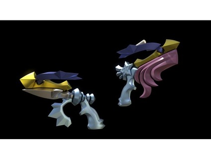 reino corações tiroteio Estrela seta armas breakerbox cosplay 3d print model - Mito3D