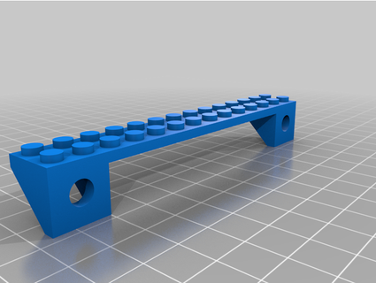 Lego Mauer Halter Unterstützung stainbow1 3d print model - Mito3D