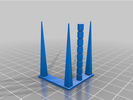 retraction test tower arsonmusic 3d print model - Mito3D