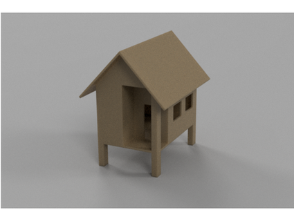thai style house lymaker 3d print model - Mito3D