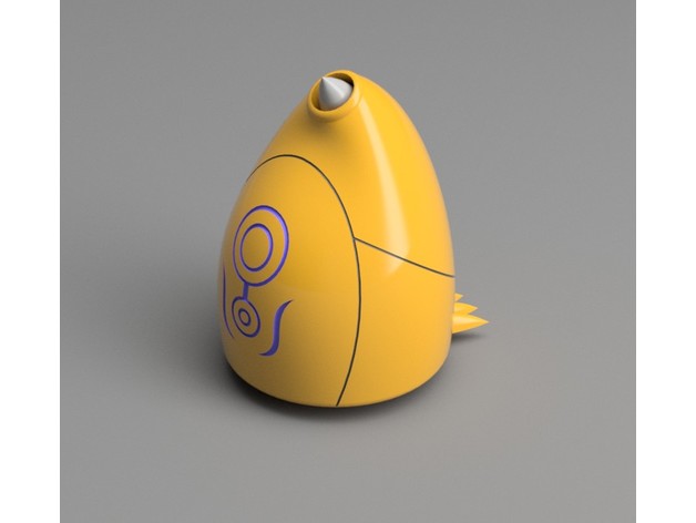 digi egg bilgi maymun 3D print model - Mito3D