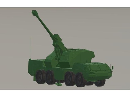 giorno 155mm self propelled gun howitzer sceicco 3d print model - Mito3D