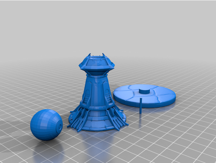 turret collectible uzarran 3d print model - Mito3D