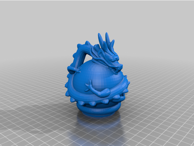 olight olantern dragon topper simmoc04 3D print model - Mito3D