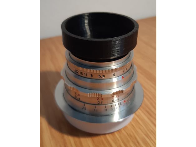meyer óptica trioplano 50 29 lente capuz alda78 3D print model - Mito3D