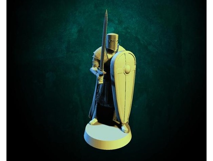 human knight - sword cheeseromano5 3d print model - Mito3D