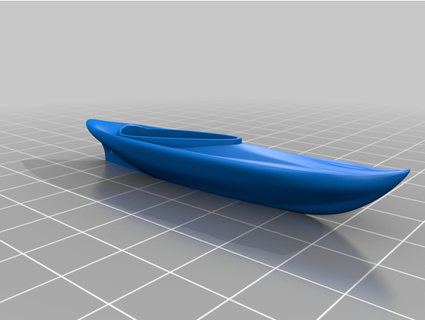 mini kayak portachiavi Yoko 3d print model - Mito3D