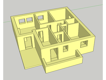 plantar casa pequeno apartamento mapa giovanni1954 3d print model - Mito3D
