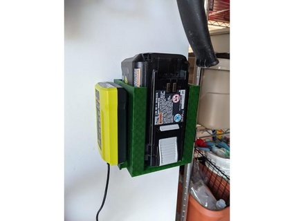Ryobi tondeuse gazon batterie titulaire soutien grepsy 3d print model - Mito3D