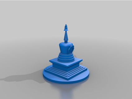 stupa bouddhiste ounumérique 3d print model - Mito3D