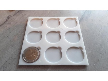 display 2 euro coins numismatist - pr sentoir pour pi ces de euros numismate dundarac 3d print model - Mito3D