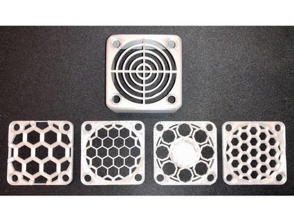 40mm fan cover honeycomb pakkko 3d print model - Mito3D